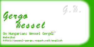 gergo wessel business card
